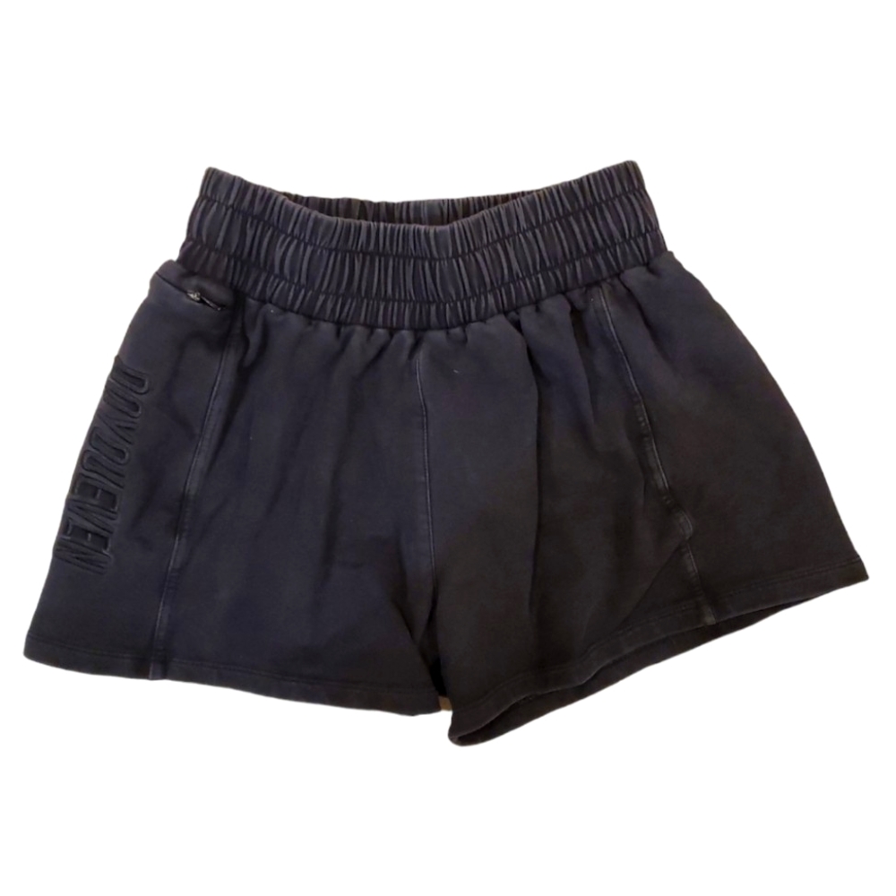 Do You Even Women's Black Elastic Waist Gym Workout Shorts XS